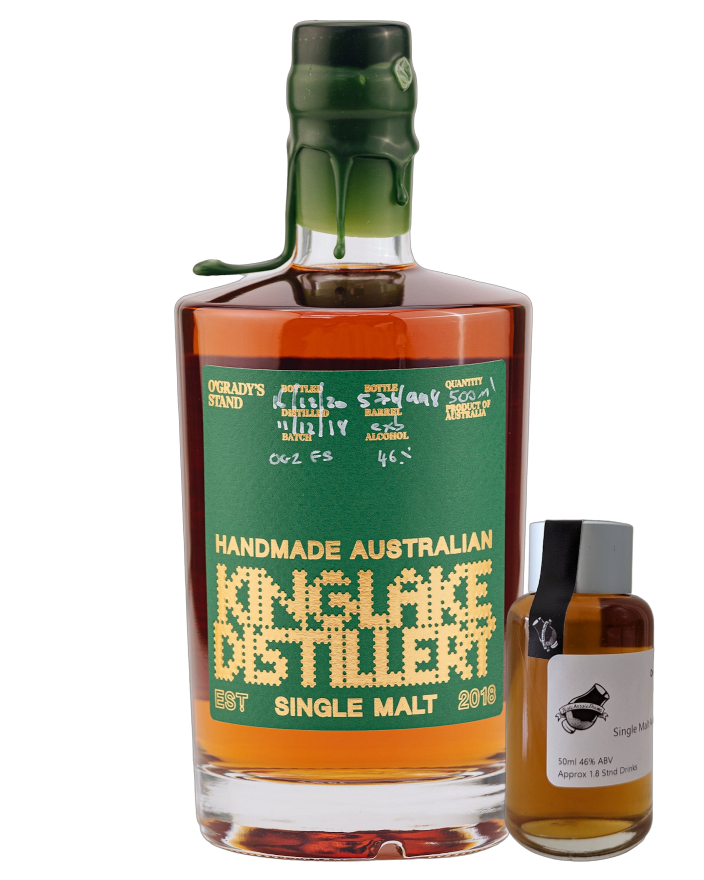 Kinglake Distillery 'O'Gradys Ex Bourbon Cask' Various Size Samples