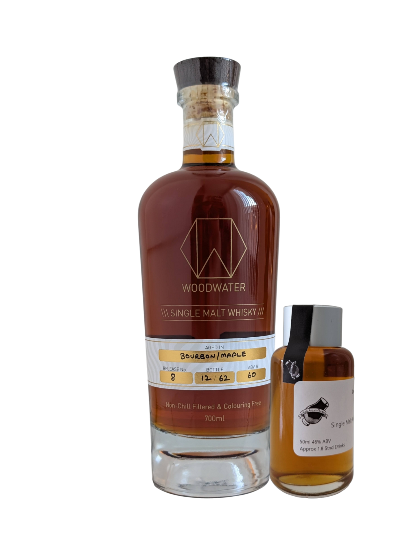 Woodwater Distillery 'Release #8 Bourbon/Maple Cask' Various Size Samples